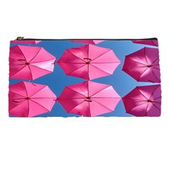 Pink Umbrella Pencil Case by nate14shop