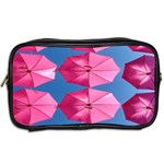 Pink Umbrella Toiletries Bag (Two Sides) Back