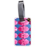 Pink Umbrella Luggage Tag (one side) Front