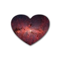 Milky-way-galaksi Rubber Coaster (heart) by nate14shop