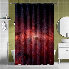 Milky-way-galaksi Shower Curtain 48  X 72  (small)  by nate14shop