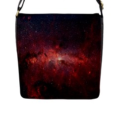 Milky-way-galaksi Flap Closure Messenger Bag (l) by nate14shop