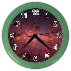 Milky-way-galaksi Color Wall Clock by nate14shop