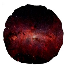 Milky-way-galaksi Large 18  Premium Round Cushions by nate14shop