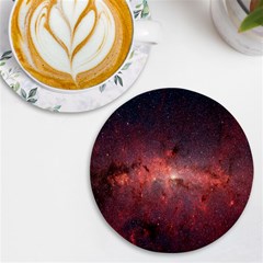 Milky-way-galaksi Uv Print Round Tile Coaster by nate14shop