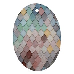 Tiles-shapes Ornament (oval) by nate14shop