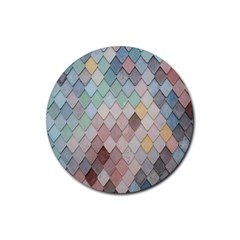 Tiles-shapes Rubber Coaster (round) by nate14shop