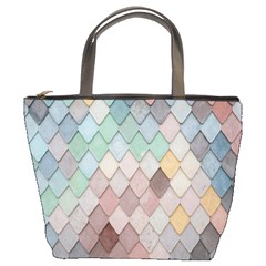 Tiles-shapes Bucket Bag by nate14shop