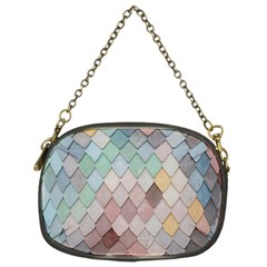 Tiles-shapes Chain Purse (two Sides) by nate14shop