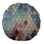 Tiles-shapes Large 18  Premium Round Cushions Front