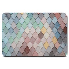 Tiles-shapes Large Doormat  by nate14shop