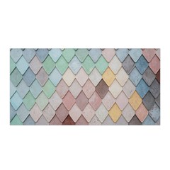 Tiles-shapes Satin Wrap 35  X 70  by nate14shop