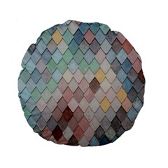 Tiles-shapes Standard 15  Premium Flano Round Cushions by nate14shop