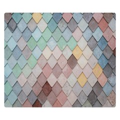 Tiles-shapes Double Sided Flano Blanket (small)  by nate14shop