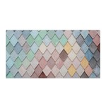 Tiles-shapes Satin Wrap 35  x 70  Front