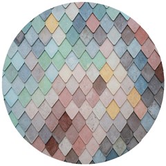 Tiles-shapes Wooden Puzzle Round by nate14shop