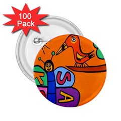 Graffiti 1 2 25  Buttons (100 Pack) 