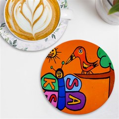 Graffiti 1 Uv Print Round Tile Coaster