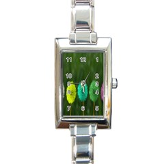 Dandelions Rectangle Italian Charm Watch by nate14shop