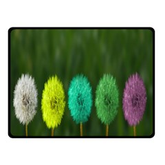 Dandelions Double Sided Fleece Blanket (small)  by nate14shop