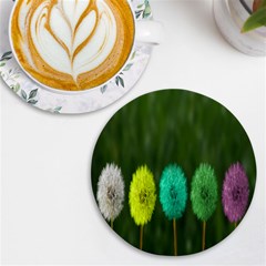 Dandelions Uv Print Round Tile Coaster