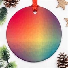 Colorful Rainbow Ornament (round) by artworkshop