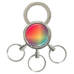 Colorful Rainbow 3-ring Key Chain by artworkshop