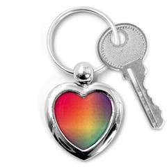 Colorful Rainbow Key Chain (heart)