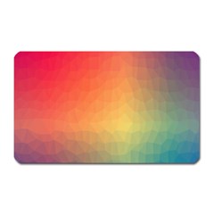 Colorful Rainbow Magnet (rectangular) by artworkshop