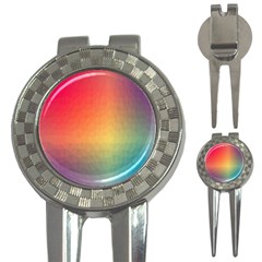 Colorful Rainbow 3-in-1 Golf Divots by artworkshop