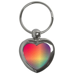 Colorful Rainbow Key Chain (heart) by artworkshop