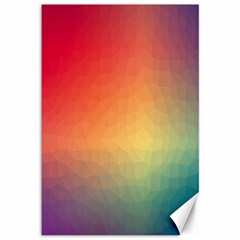 Colorful Rainbow Canvas 12  X 18  by artworkshop