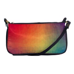 Colorful Rainbow Shoulder Clutch Bag by artworkshop