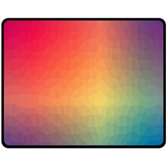 Colorful Rainbow Fleece Blanket (medium)  by artworkshop