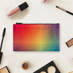 Colorful Rainbow Cosmetic Bag (small) by artworkshop