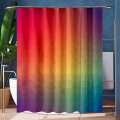 Colorful Rainbow Shower Curtain 60  X 72  (medium)  by artworkshop