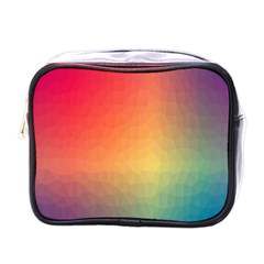 Colorful Rainbow Mini Toiletries Bag (one Side) by artworkshop