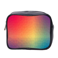 Colorful Rainbow Mini Toiletries Bag (two Sides) by artworkshop