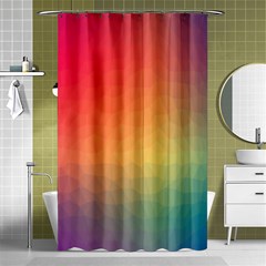 Colorful Rainbow Shower Curtain 48  X 72  (small)  by artworkshop