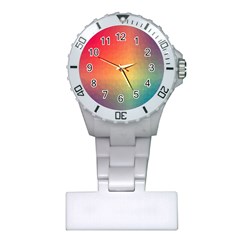 Colorful Rainbow Plastic Nurses Watch by artworkshop