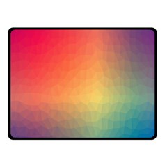 Colorful Rainbow Double Sided Fleece Blanket (small)  by artworkshop