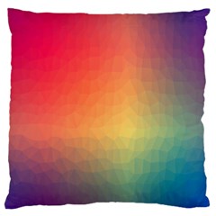 Colorful Rainbow Standard Flano Cushion Case (one Side)