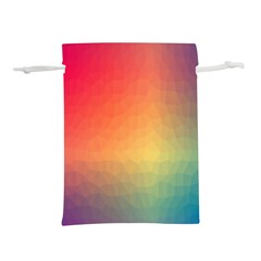 Colorful Rainbow Lightweight Drawstring Pouch (s) by artworkshop