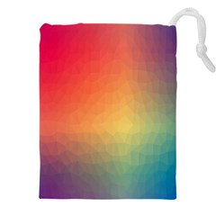 Colorful Rainbow Drawstring Pouch (5xl) by artworkshop