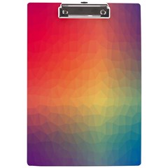 Colorful Rainbow A4 Clipboard