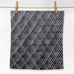 Grid Wire Mesh Stainless Rods Metal Face Towel by artworkshop