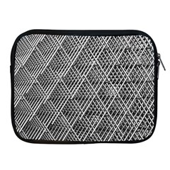 Grid Wire Mesh Stainless Rods Metal Apple Ipad 2/3/4 Zipper Cases by artworkshop