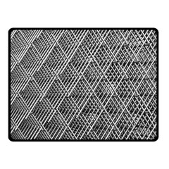 Grid Wire Mesh Stainless Rods Metal Double Sided Fleece Blanket (small)  by artworkshop