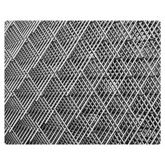 Grid Wire Mesh Stainless Rods Metal Double Sided Flano Blanket (medium)  by artworkshop