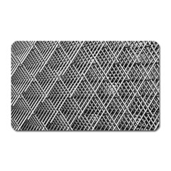 Grid Wire Mesh Stainless Rods Metal Magnet (rectangular) by artworkshop